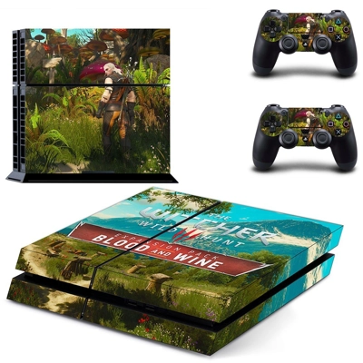 The Witcher Wild Hunt skin sticker for playstation 4 conso..