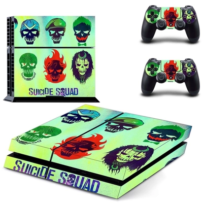 Suicide Squad skin sticker for playstation 4 console and t.. Suicide Squad skin sticker for playstation 4 console and t..