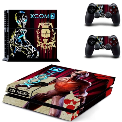 Alien Hunter & Xcom 2 skin sticker for playstation 4 conso.. Alien Hunter & Xcom 2 skin sticker for playstation 4 conso..