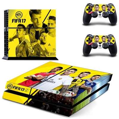 FIFA 17 skin sticker for playstation 4 console and two controllers