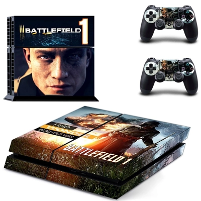 Battlefield I skin sticker for playstation 4 console and t.. Battlefield I skin sticker for playstation 4 console and t..