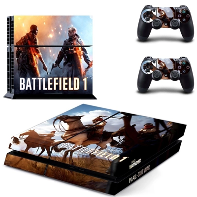 Battlefield I skin sticker for playstation 4 console and t.. Battlefield I skin sticker for playstation 4 console and t..
