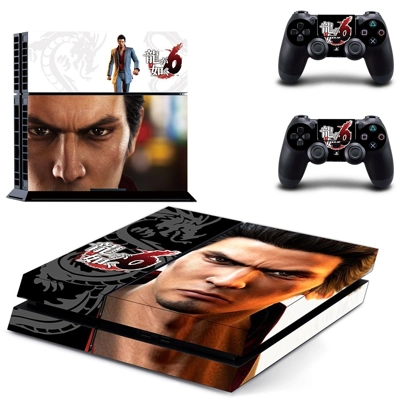 Yakuza 6 skin sticker for playstation 4 console and two c.. Yakuza 6 skin sticker for playstation 4 console and two c..