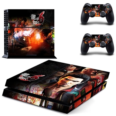 Yakuza 6  skin sticker for playstation 4 console and two controllers