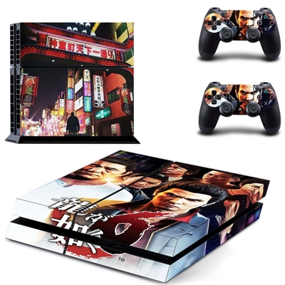Yakuza 6  skin sticker for playstation 4 console and two controllers