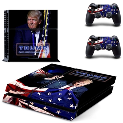 Trump skin sticker for playstation 4 console and two contr..