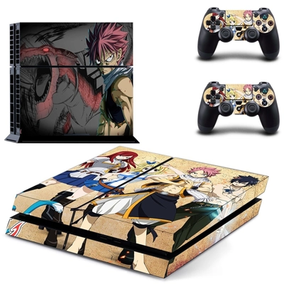 Fairy Tail skin sticker for playstation 4 console and two ..