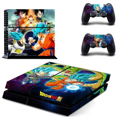 Dragon Ball Super skin sticker for playstation 4 console and two controllers