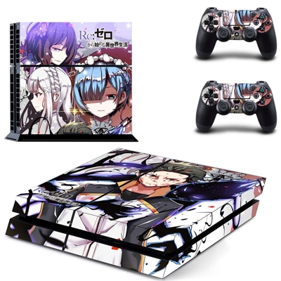Rem Re Zero skin sticker for playstation 4 console and tw.. Rem Re Zero skin sticker for playstation 4 console and tw..