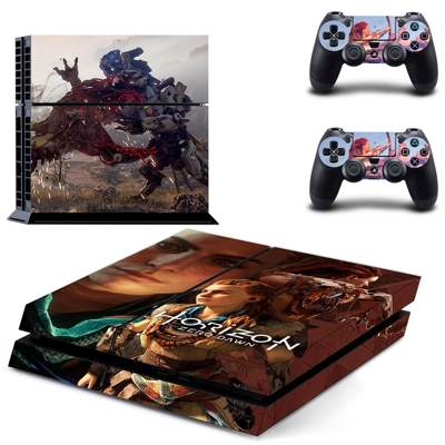 Horizon Zero Dawn skin sticker for playstation 4 console and two controllers