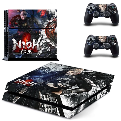 Nioh skin sticker for playstation 4 console and two controllers