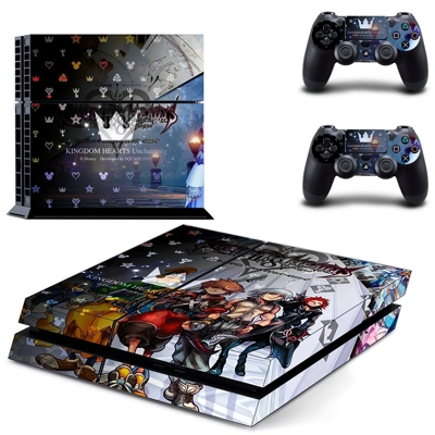 Kingdom Hearts 3 skin sticker for playstation 4 console an.. Kingdom Hearts 3 skin sticker for playstation 4 console an..