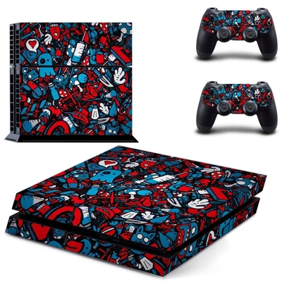Graffiti  skin sticker for playstation 4 console and two controllers