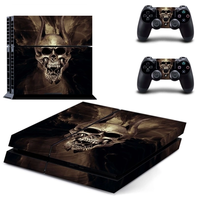 Bloody Skull with Horns skin sticker for playstation 4 con.. Bloody Skull with Horns skin sticker for playstation 4 con..