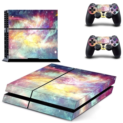 Colorful Galaxy skin sticker for playstation 4 console and..
