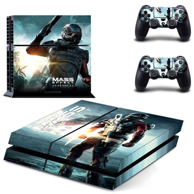 Mass Effect skin sticker for playstation 4 console and two.. Mass Effect skin sticker for playstation 4 console and two..