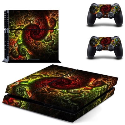Spiral Bond skin sticker for playstation 4 console and two..