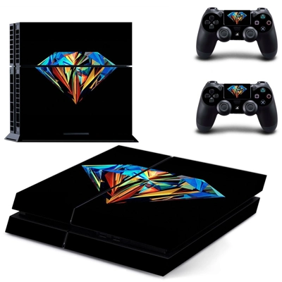 Colorful Diamond skin sticker for playstation 4 console and two controllers