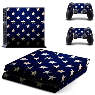 Blurry Stars skin sticker for playstation 4 console and two controllers