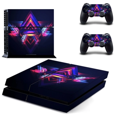 Cool Wallpaper skin sticker for playstation 4 console and two controllers