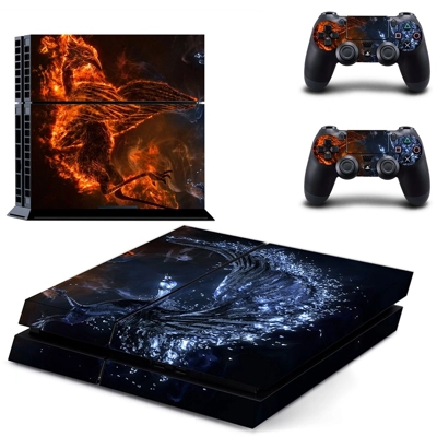 Water storm skin sticker for playstation 4 console and two.. Water storm skin sticker for playstation 4 console and two..