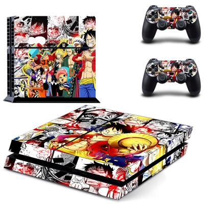 One Piece skin sticker for playstation 4 console and two controllers