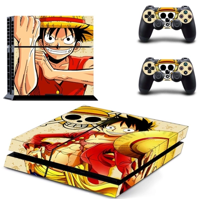 One Piece skin sticker for playstation 4 console and two c.. One Piece skin sticker for playstation 4 console and two c..