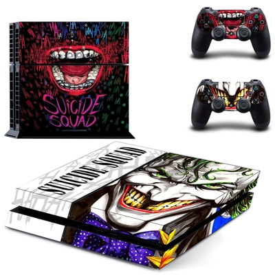 Suicide squad skin sticker for playstation 4 console and t.. Suicide squad skin sticker for playstation 4 console and t..