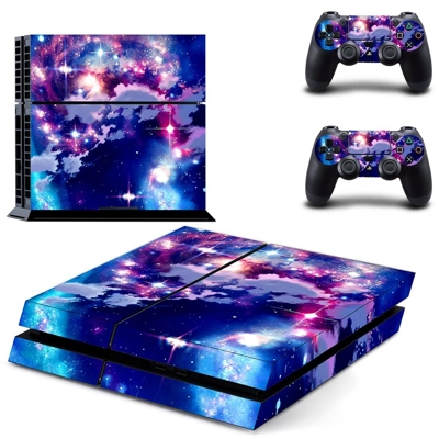 Cloudy sky skin sticker for playstation 4 console and two .. Cloudy sky skin sticker for playstation 4 console and two ..