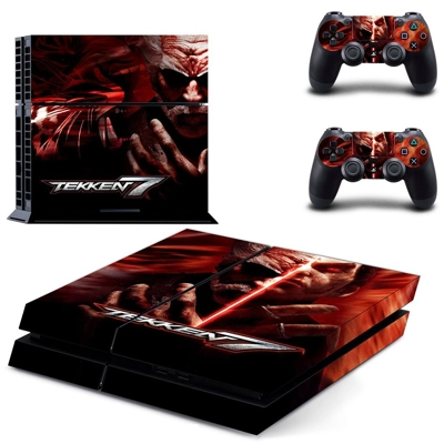 Tekken 7 skin sticker for playstation 4 console and two controllers