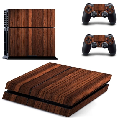 Wooden board skin sticker for playstation 4 console and tw.. Wooden board skin sticker for playstation 4 console and tw..