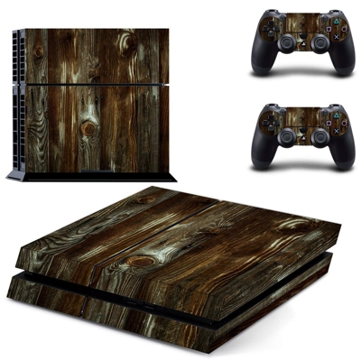 Wooden board skin sticker for playstation 4 console and tw.. Wooden board skin sticker for playstation 4 console and tw..