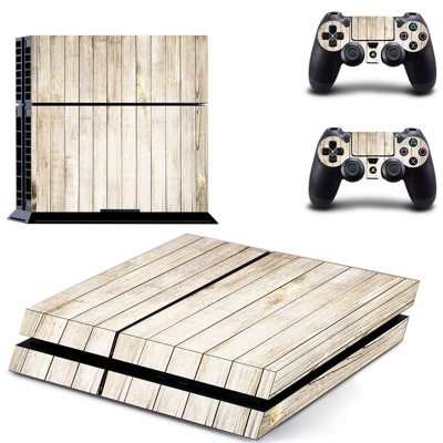 Wooden board skin sticker for playstation 4 console and tw.. Wooden board skin sticker for playstation 4 console and tw..