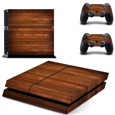Wooden board skin sticker for playstation 4 console and tw.. Wooden board skin sticker for playstation 4 console and tw..