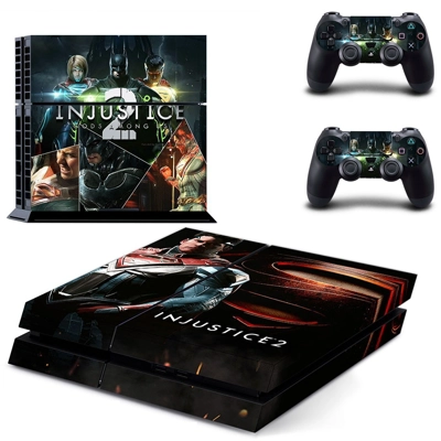 Injustice 2 skin sticker for playstation 4 console and two controllers