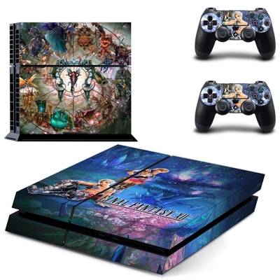 Final Fantasy Xll skin sticker for playstation 4 console and two controllers