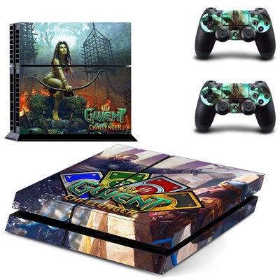 Gwent Challenger skin sticker for playstation 4 console an.. Gwent Challenger skin sticker for playstation 4 console an..
