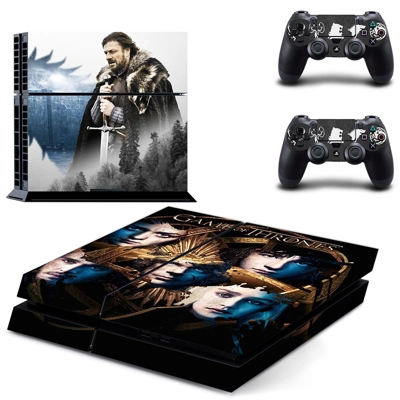 Game of thrones skin sticker for playstation 4 console and two controllers