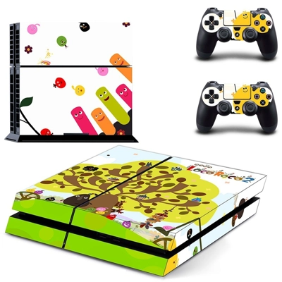 LocoRoco skin sticker for playstation 4 console and two co.. LocoRoco skin sticker for playstation 4 console and two co..