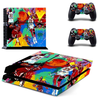 Michael jordan leroy neiman skin sticker for playstation 4..
