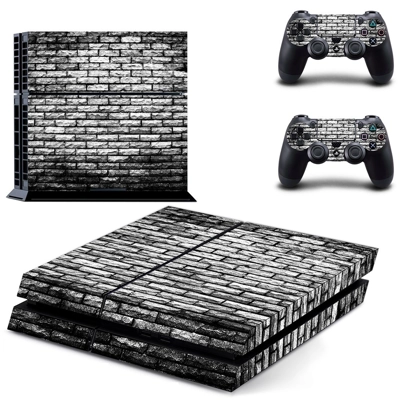 Black and white shade Brick wall skin sticker for playstat..