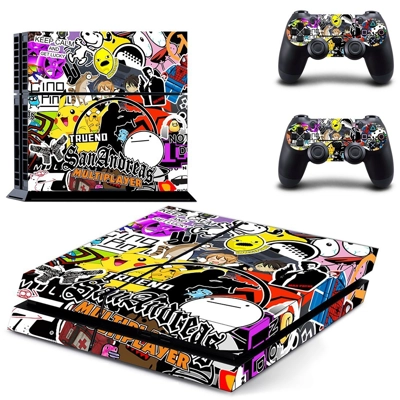 Grand theft auto san andreas skin sticker for playstation 4 console and two controllers