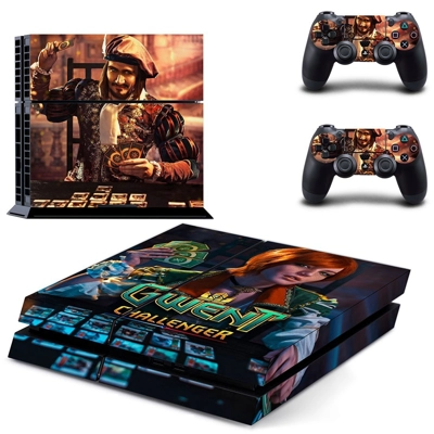 Gwent Challenger skin sticker for playstation 4 console and two controllers