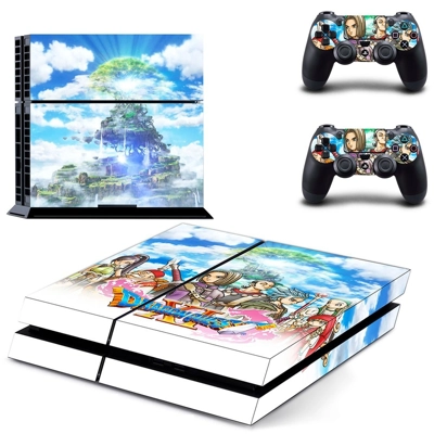 Dragon Quest XI skin sticker for playstation 4 console and two controllers