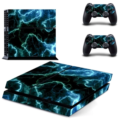 Black Lightning sky  skin sticker for playstation 4 consol..