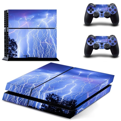 Lightning sky skin sticker for playstation 4 console and .. Lightning sky skin sticker for playstation 4 console and ..