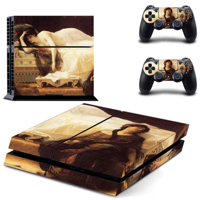 Tristan and Isolde painting skin sticker for playstation 4 console and two controllers