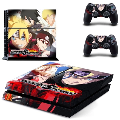 Naruto to Boruto Shinobi Striker skin sticker for playstation 4 console and two controllers