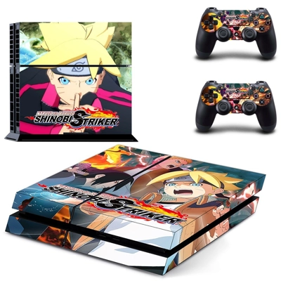 Naruto to Boruto Shinobi Striker skin sticker for playstation 4 console and two controllers