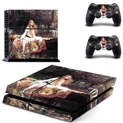 The lady of shalott skin sticker for playstation 4 console.. The lady of shalott skin sticker for playstation 4 console..